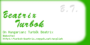 beatrix turbok business card